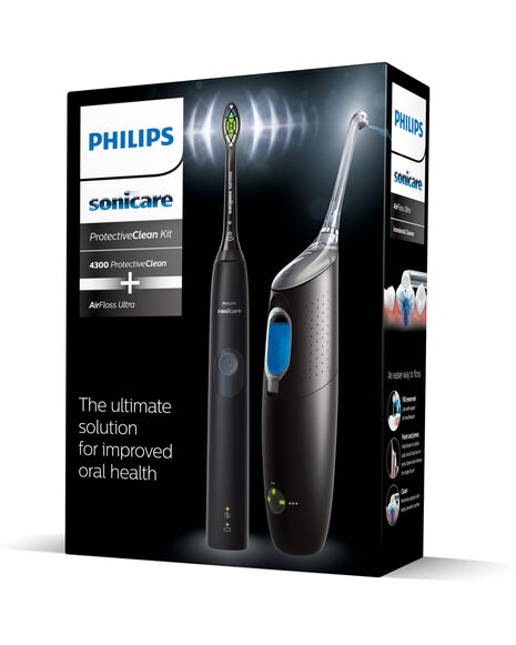 ProtectiveClean Toothbrush & AirFloss Bundle - Black